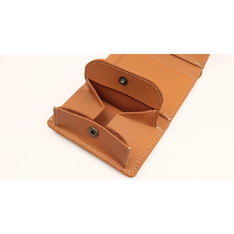 【姫路レザー】本革三つ折りミニ財布 シボ 型押し コンパクト財布 小銭入れ カード 小さい 日本製 本革 ギフト プレゼント GIFT |  | 16