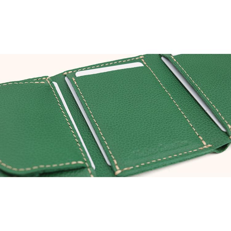 【姫路レザー】本革三つ折りミニ財布 シボ 型押し コンパクト財布 小銭入れ カード 小さい 日本製 本革 ギフト プレゼント GIFT |  | 17