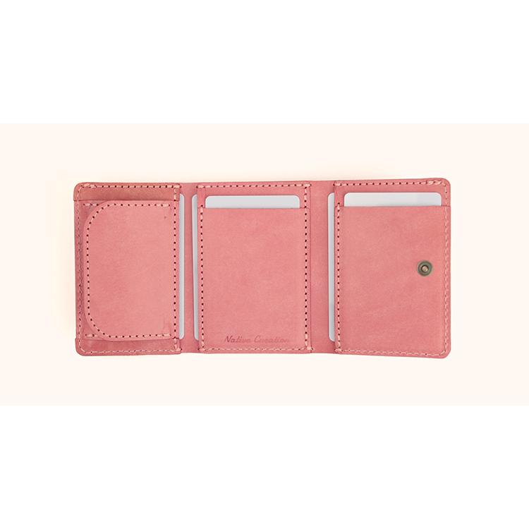 【イタリアンレザー】本革三つ折りミニ財布 コンパクト 日本製 本革 パステル かわいいギフト プレゼント GIFT |  | 13