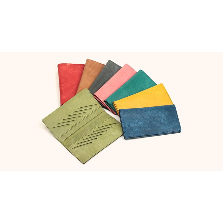 【イタリアンレザー】本革二つ折りスマート長財布 薄い 日本製 本革 パステル かわいいギフト プレゼント GIFT |  | 22