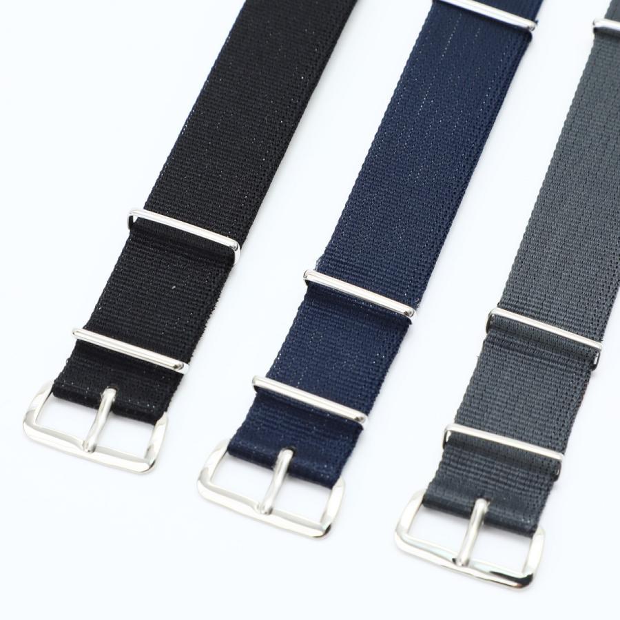 Nato ストラップ ビンテージ ブラック ブルー グレー ナイロン 時計ベルト バンド 3本セット Tenmastraps 天馬 テンマストラップ 3setsolid001 Tenmastrapsヤフー店 通販 Yahoo ショッピング