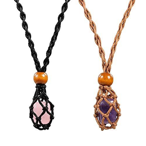 人気満点 ネックレスコード ストーンホルダー アメジストローズクリスタルペンダントネックレス ロークォーツストーンネックレス コード並行輸入品 驚きの値段 Turningheadskennel Com