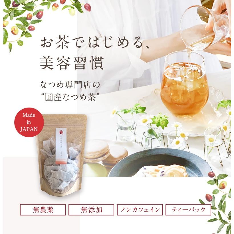 国産なつめ茶 2袋セット（3g×24個入） 福井県産 無農薬 冷え性 更年期