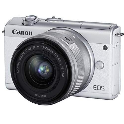 Canon ミラーレス一眼カメラ 売れ筋商品 EOS M200 EOSM200WH-1545ISSTMLK ホワイト 注目の福袋をピックアップ 標準ズームキット