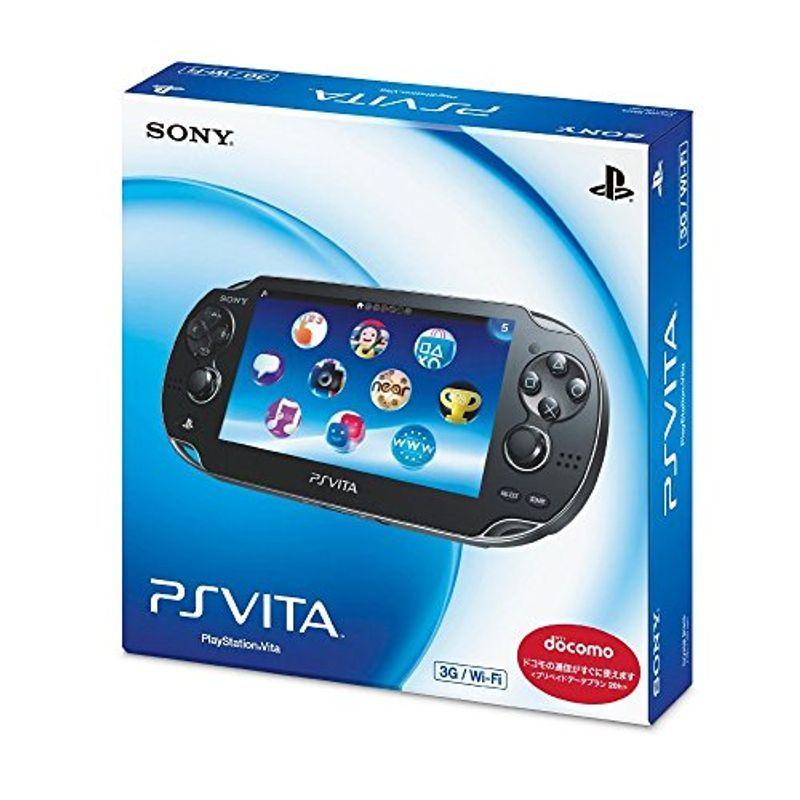 PlayStation Vita 3G/Wi-Fiモデル クリスタル・ブラック 限定版 本体、ACアダプター、電源ケーブル