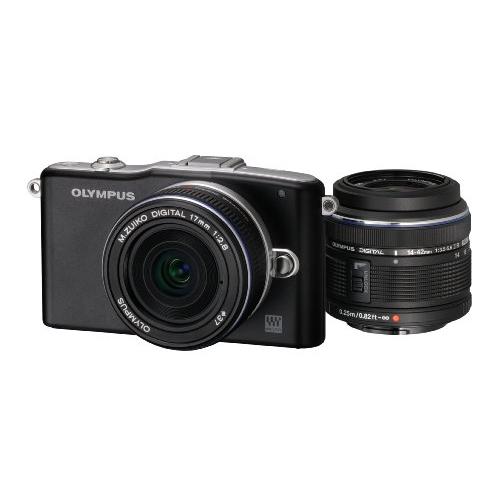 OLYMPUS ミラーレス一眼 PEN mini E-PM1 ツインレンズキット ブラック