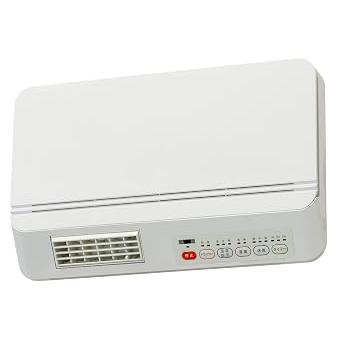 [山善] 壁掛式 脱衣所温風ヒーター 温風/送風切替 リモコン付 ドライヤー機能付 (中古品)