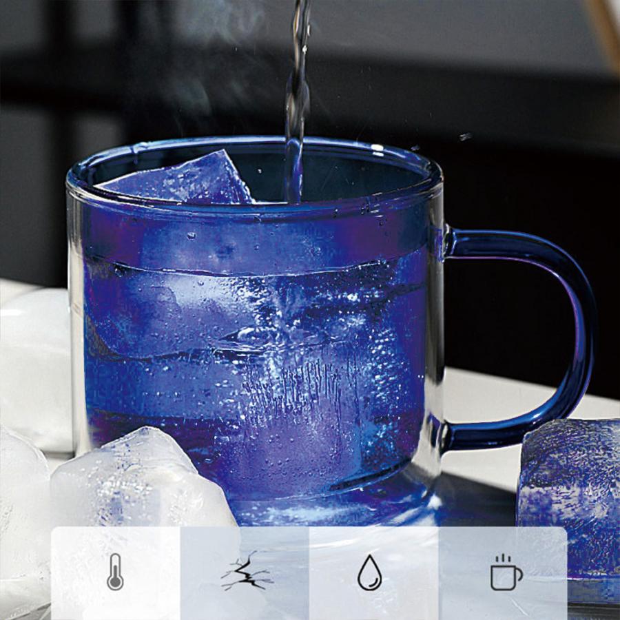 Natty＆Company ステンドグラス コーヒーカップ 二重ガラスカップ