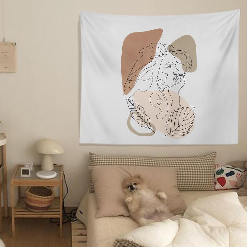 タペストリー 韓国 おしゃれ シンプル 可愛い 壁掛け 大判 北欧 線画 ラインアート ベッドサイド 吊り布 ファブリックポスター インテリア 色付き Item 0018 Natty Company 通販 Yahoo ショッピング