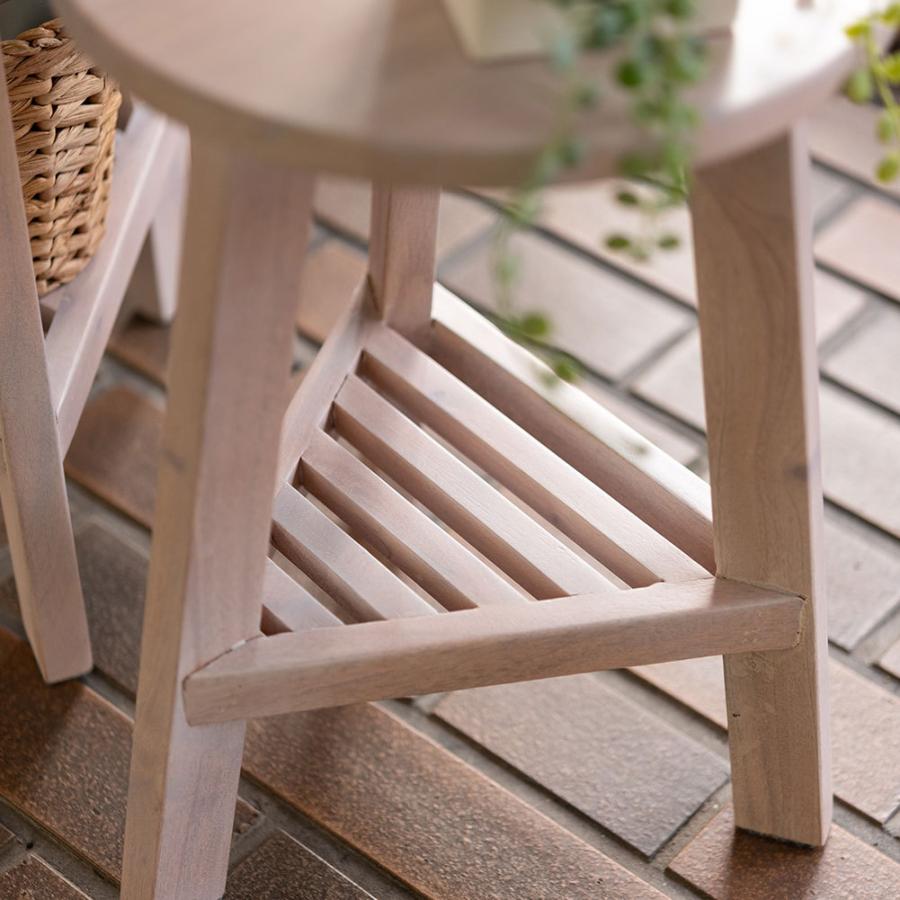 プランタースタンド フラワースタンド 木目 高さ90cm 径25cm Lサイズ