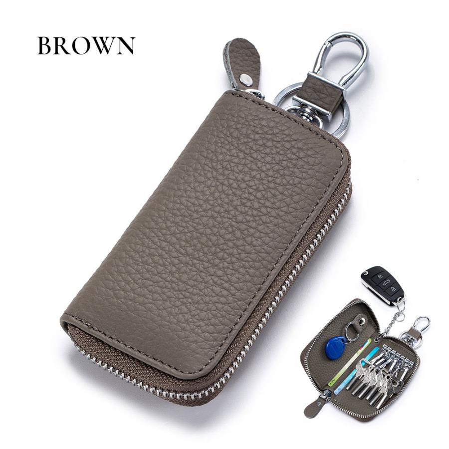 キーケース ポケットキーケース 鍵 収納 カギ カラビナ バッグアクセサリー 鞄 カバン ミニ財布 キーリング キーホルダーマルチケース 本革 レザー  キーフック : Natty&Company - 通販 - Yahoo!ショッピング