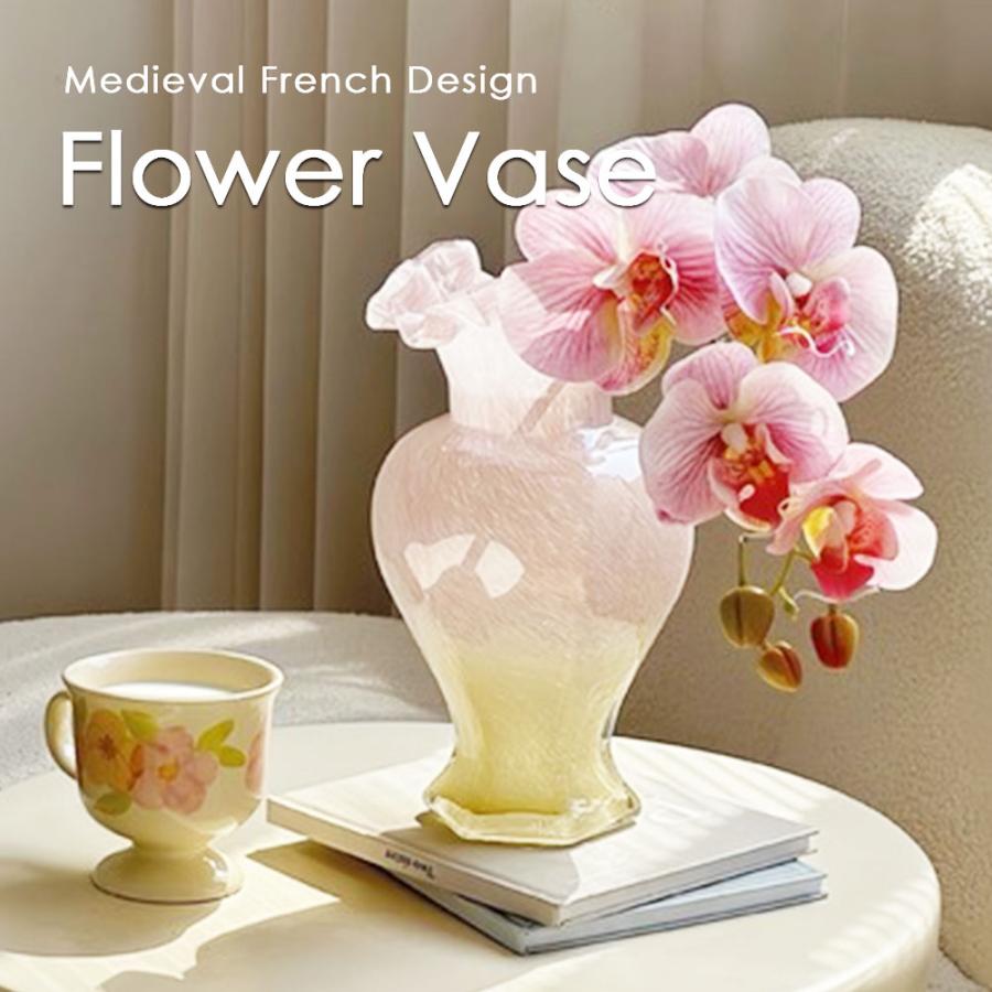 Natty＆Company 花瓶 花びん フラワーベース ガラス 生花 ドライ