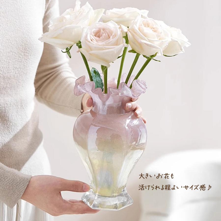 Natty＆Company 花瓶 花びん フラワーベース ガラス 生花 ドライ