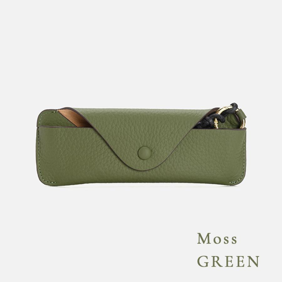 メガネケース 眼鏡ケース ストラップ付き 本革 牛革 レザー おしゃれ