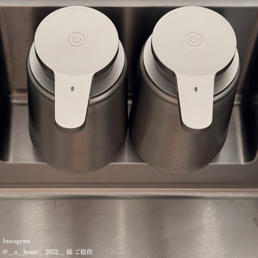 NATTY & Co. ソープディスペンサー ステンレス製 充電式 2種セット f64a77e6-ad0a-40f5-bf09-