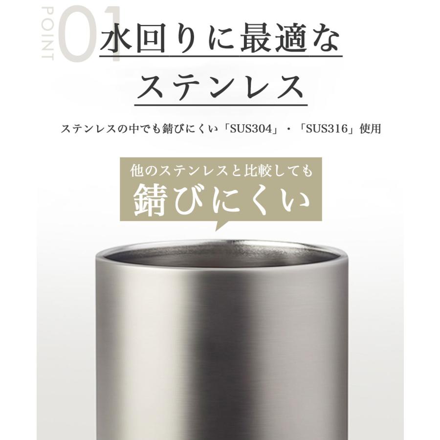 Natty＆Company ソープディスペンサー 自動 ステンレス 円錐台型