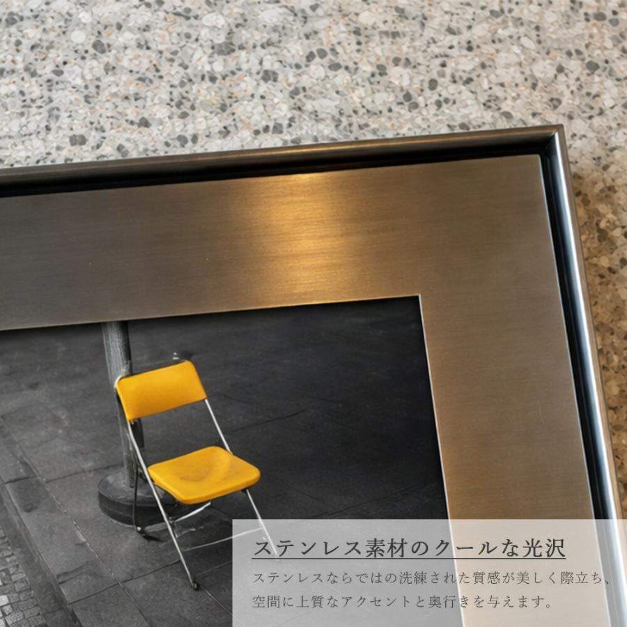 インダストリアルアートフォトフレーム 壁掛け ステンレス アート