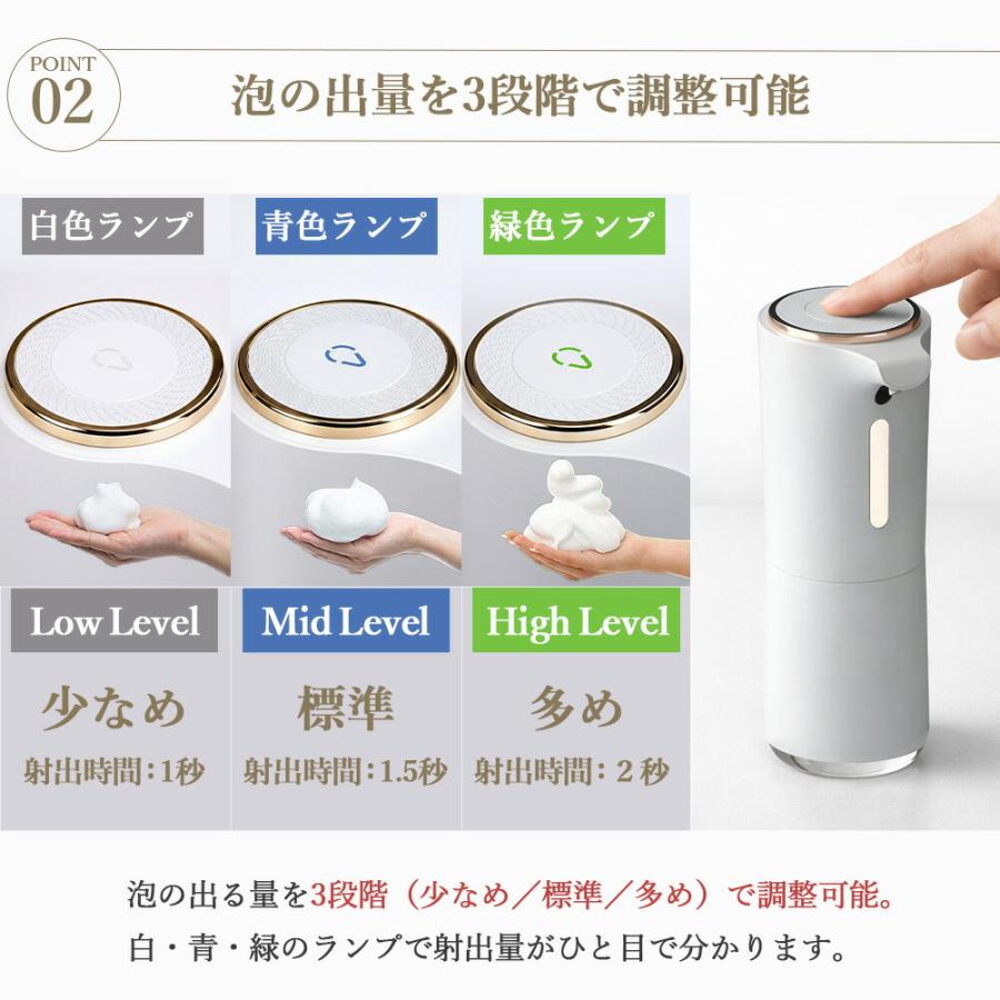 ソープディスペンサー 自動 泡タイプ 電池式 オートソープ