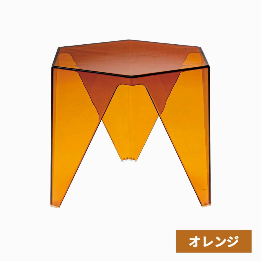 サイドテーブル 透明 モダン 六角形 テーブル 机 ソソファサイド