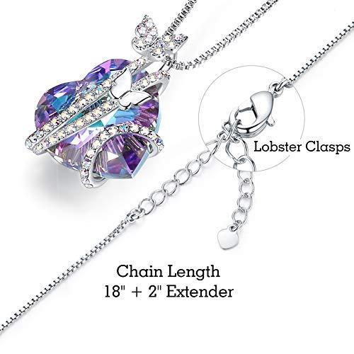 超お買い得 オーストリアクリスタル付き レディース バタフライネックレス 女性へのクリスマスギフト 奥様ガールフレ バレンタイン母の日誕生日記念日ジュエリーギフト レインブーツ Jalapamax Tur Br