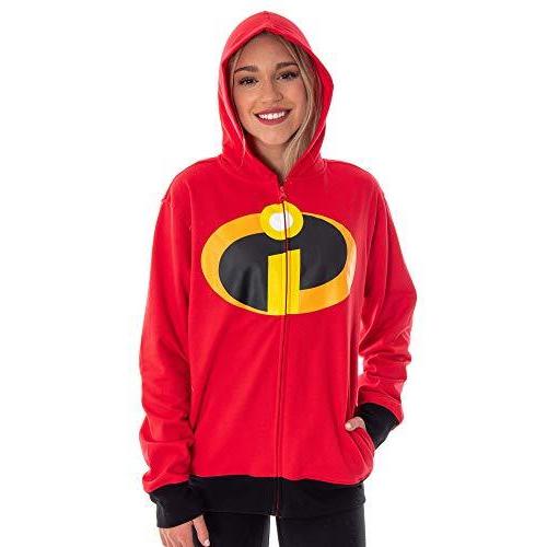 すぐったレディース福袋 Us ジップアップパーカー 大人用コスチューム ディズニーロゴ インクレディブル サイズ レッド カラー X Small レインブーツ Voluntariatneamt Ro