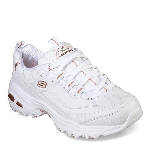 スケッチャーズ　SKECHERS　レディース　D'Lites　Biggest　ファントレーナー,　ホワイトローズ,　9.5　Wide