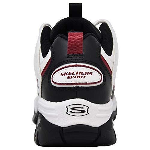 スケッチャーズ　SKECHERS　Men's　Red　Energy　Afterburn　White　Black　Sneaker　Lace-Up　10.