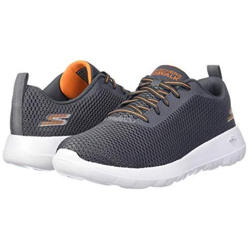 スケッチャーズ　SKECHERS　Men's　Go　Charcoal　Walk　7.5　Max-54601　Sneaker,　Orange,