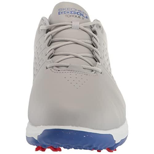 スケッチャーズ　SKECHERS　Men's　Torque　Waterproof　Blue　11　Gray　Golf　Sole,　Shoe,　Wide