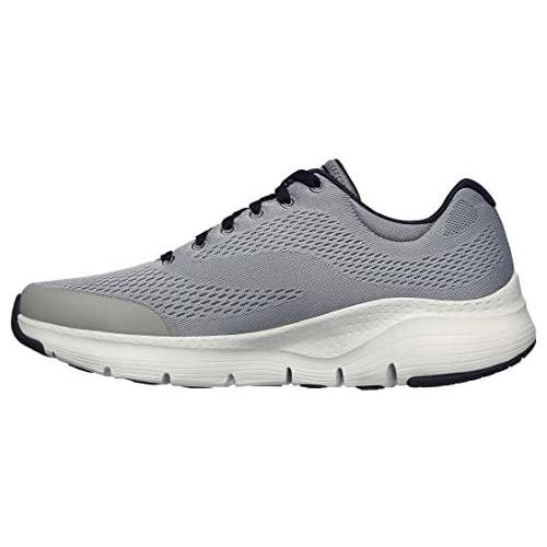 スケッチャーズ　SKECHERS　Men's　Fit　10　Oxford,　Navy,　US　Gray　Arch　M