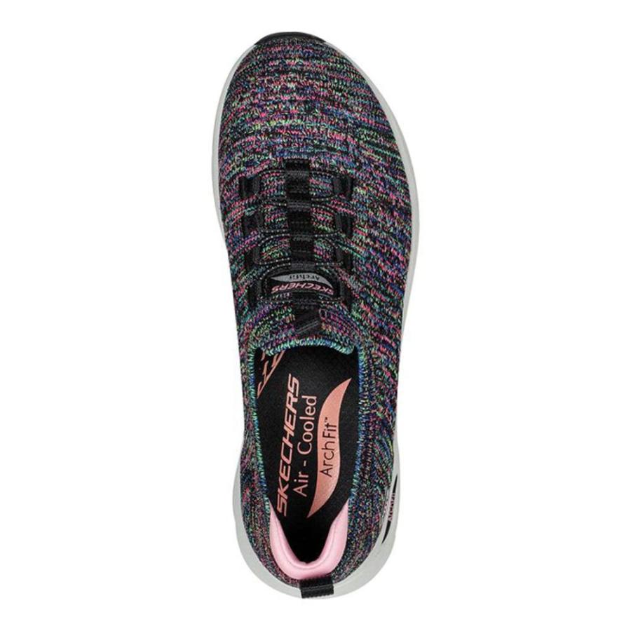 スケッチャーズ　SKECHERS　Women's,　Fit　8.5　Multi　Arch　Black　Skech-Air　Walking　M　Shoe