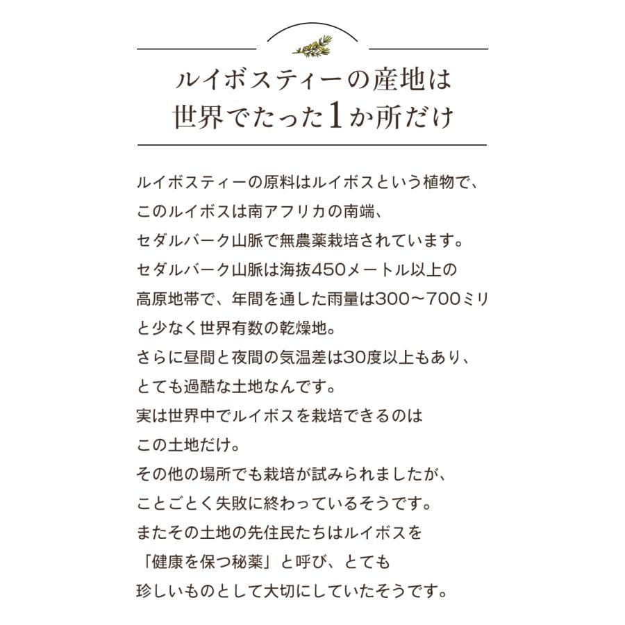 ルイボスティー オーガニック 100包 ノンカフェイン 有機 水出し ルイボス  ハーブティー 茶 お茶 オーガニックルイボスティー 有機ルイボスティー ティーバッグ｜natuland｜12