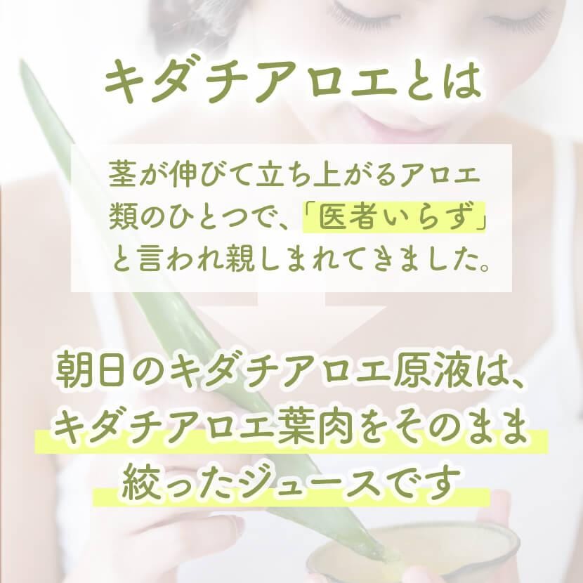 朝日 キダチアロエ 原液 キダチアロエエキス 国産 720ml × 6本 セット