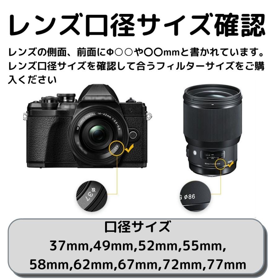 CPL ND4 UV フィルター フィルター3点セット フィルターケース付き 円