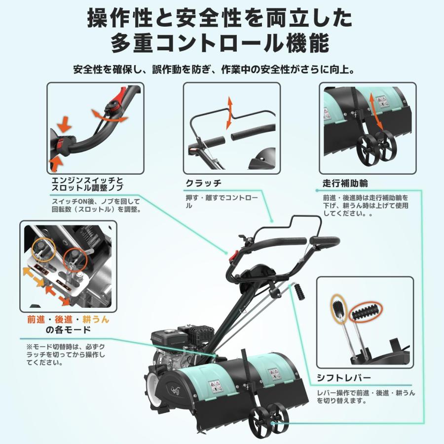 耕うん機 エンジン式 212cc 高出力 リヤロータリー 後方回転 600mm Kareyou 耕うん機 エンジン式 212cc 高出力 リヤロータリー 後方回転