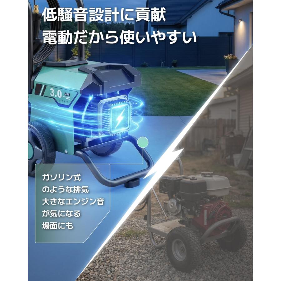 ☆即納☆ Kareyou 電動高圧洗浄機 単相200V 3.0kW 最大15MPa 11L/min 