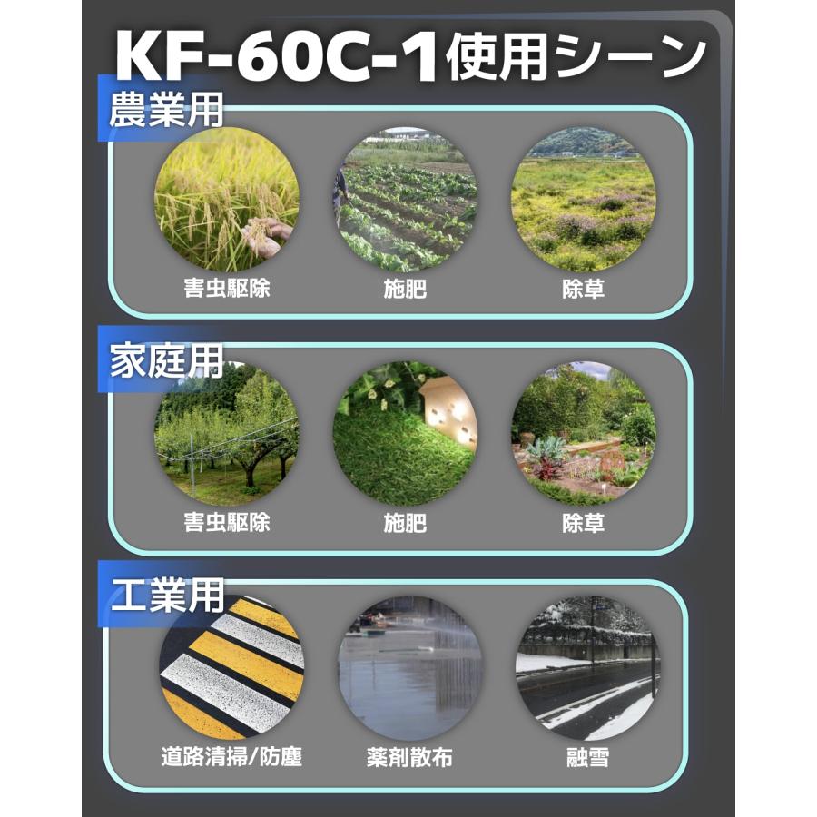 噴霧器 バッテリー式噴霧器 10 Mpa 60L 静音 流量6.0L/min 農業用 除草