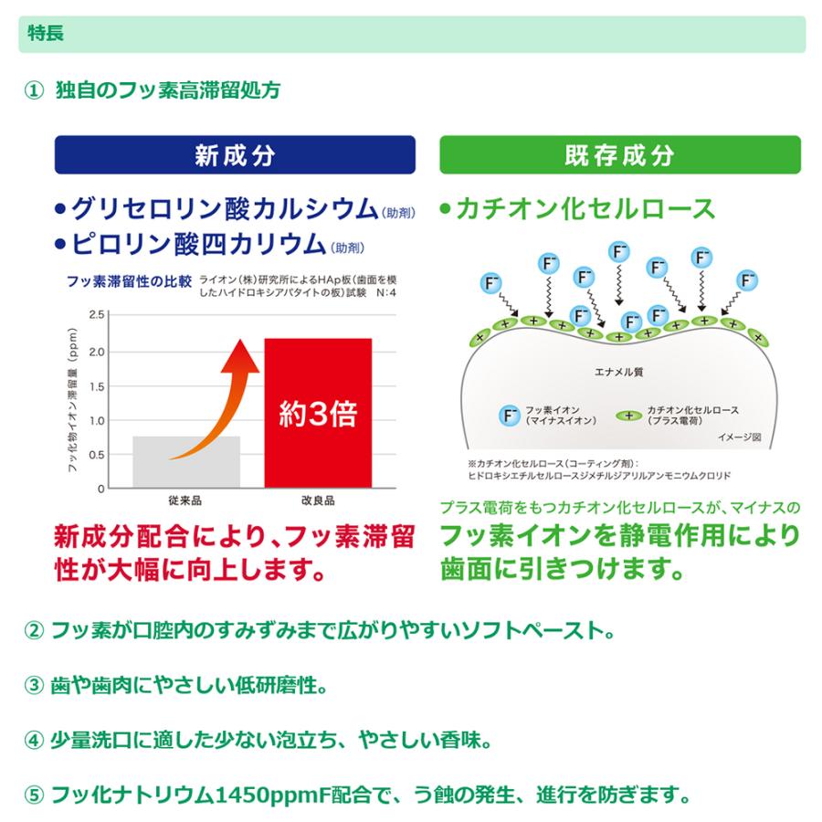 【最安値挑戦中】チェックアップスタンダード 2本 選べる2種 歯磨き粉 むし歯 予防 フッ素  歯科専売 歯科専用 医薬部外品｜natulifehack2｜04