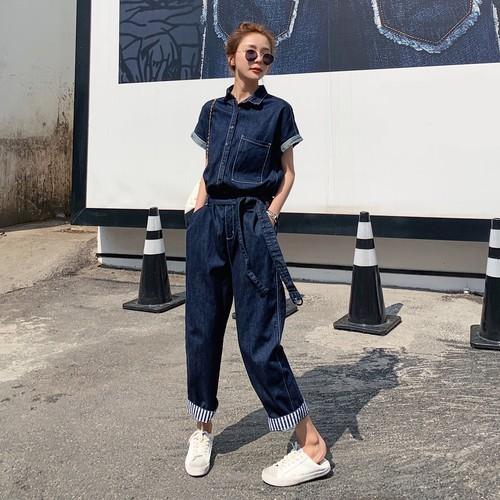 大注目 ジャンプスーツ レディース ファッション サロペット 40代 30代 春 コーデ 秋 デニム オールインワン デニムパンツ 春物 春服装 夏 サロペットパンツ 海外輸入 Habitat Jeunes Normandie Fr
