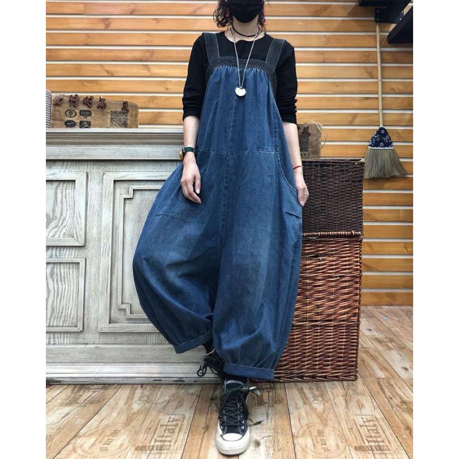 高価値セリー ファッション レディース オールインワン コーデ デニム 50代 40代 30代 代 サロペット 女性 バイカラー デニムサロペット 秋 夏服 春 カジュアル オールインワン サイズ ワンサイズ Avia Russia Com