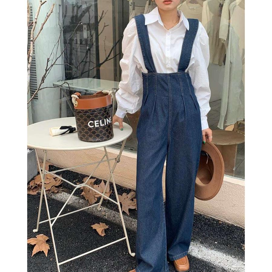 オールインワン サロペットパンツ デニム オーバーオール 春夏秋冬