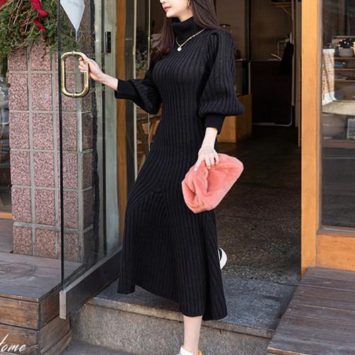 22年激安 女性 上品 きれいめ 50代 40代 30代 代 ワンピース クリスマス ファッション レディース デート 期間限定sale カジュアル 長袖 リブ ニット 秋 冬 ワンピース カラー グレー Www We Job Com