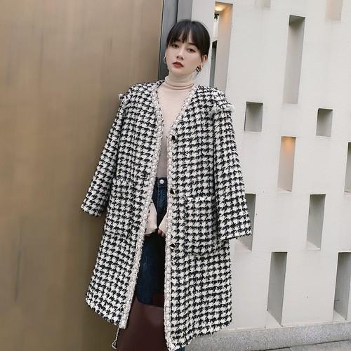 50 Off 超p祭sale ノーカラーコート レディース ファッション お呼ばれ クリスマス コート 上品 七五三 親 服装 母親 秋 冬 千鳥格子 ツイード ミドル丈 珍しい Brivanbiotech Com