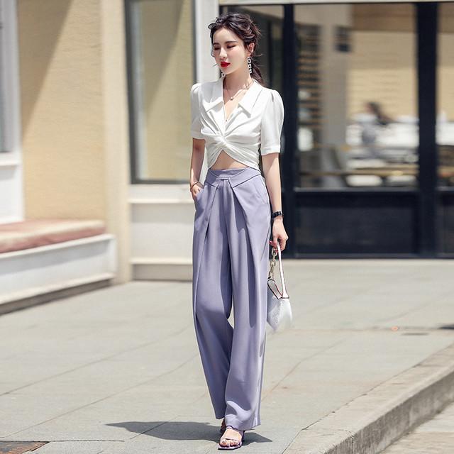 代 30代 40代 50代 ファッション 女性 春 レディース 夏服 秋 ストレートパンツ デザインパンツ ハイウエスト 脚長効果 オフィスコーデ 春夏秋 Pt01 ナチュリリア 通販 Yahoo ショッピング