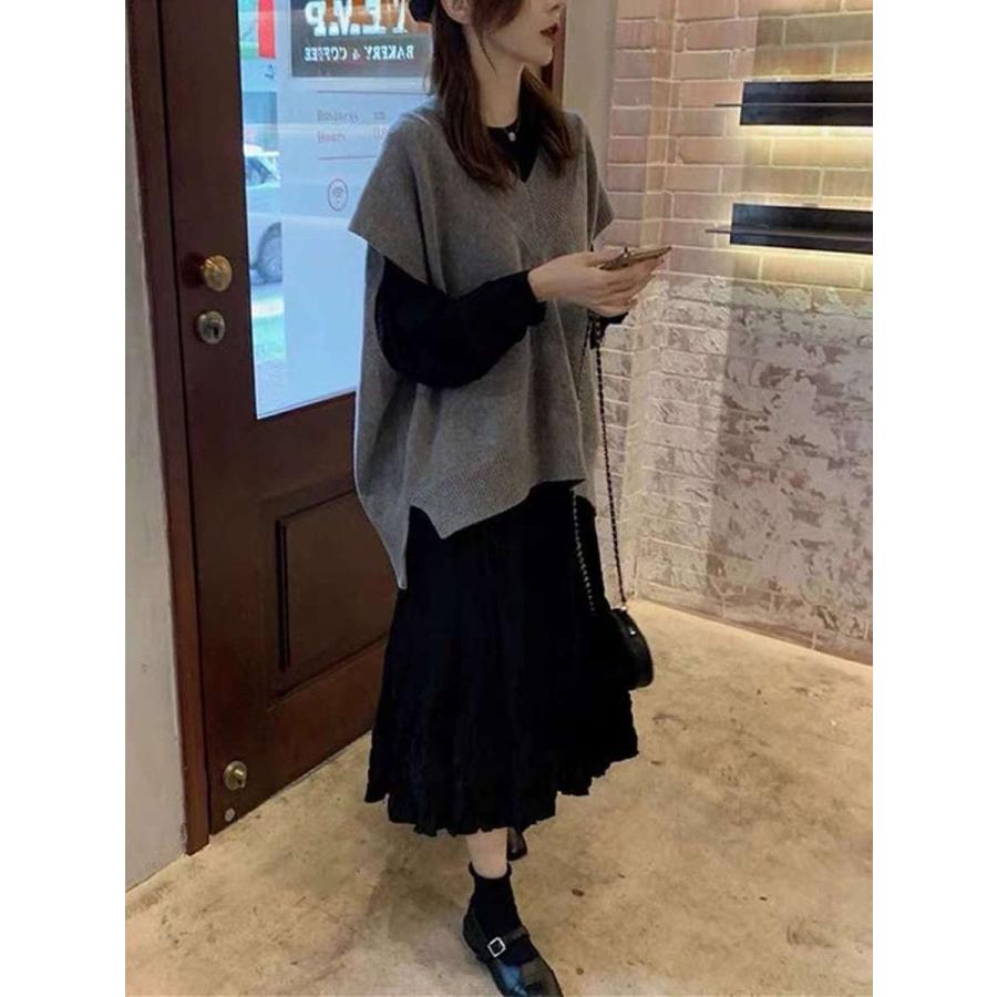 カタログギフトも! ミモレ丈ワンピース オーバーサイズニット 秋 冬 女性 ワンピース 50代 40代 30代 20代 ファッション レディース セットアップ Vネック 長袖 重ね着 オールインワン サイズ:3XL - www.madhuban.co.uk カタログギフトも! ミモレ丈ワンピース オーバーサイズニット 秋 冬 女性 ワンピース 50代 40代 30代 20代 ファッション レディース セットアップ Vネック 長袖 重ね着 オールインワン サイズ:3XL - www.madhuban.co.uk