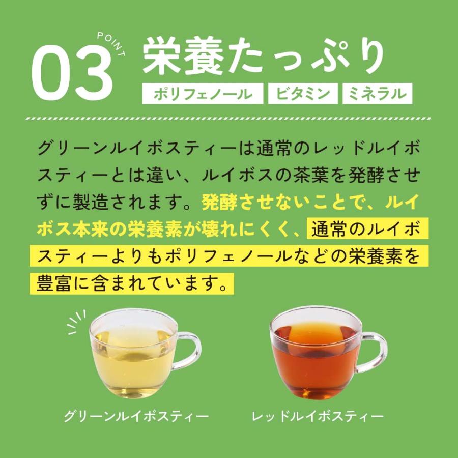 グリーンルイボスティー 葉酸 50包 ティーバッグ 有機 水出し ノン