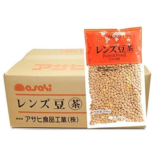 流通革命 レンズ豆（皮つき） 200ｇ×20袋×1ケース