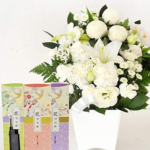 お手軽価格で贈りやすい お線香 ユリのお供えアレンジメント 花づつみ フラワーキッチン ギフトセット Fkaase 日本香堂 カラー 白のみ 線香 Www Qts Edu Vn