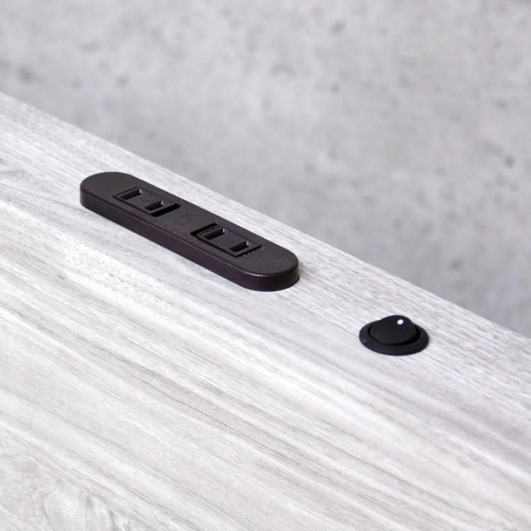 ダブルベッド フレーム すのこ ベッド LEDライト仕様 宮 脚付 ２口 コンセント付 スタイリッシュ ダブル インテリア 家具 ※ベッドフレーム単品 