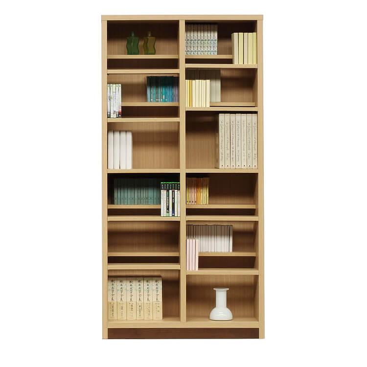 木製 ラック オープンラック 本棚 書棚 幅90cm ハイタイプ 奥行29cm 可動式棚 シンプル 本 書類 飾り棚 収納 棚 インテリア 家具_3